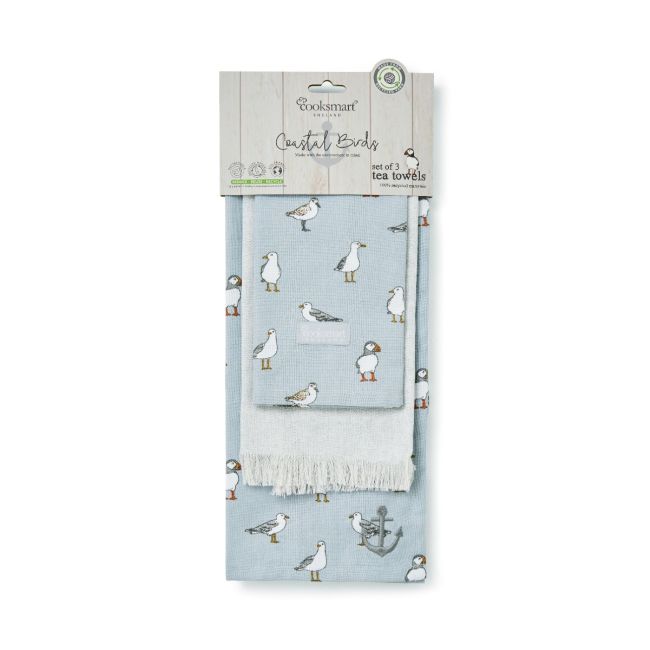 Tea Towels 3pk - Coastal Birds