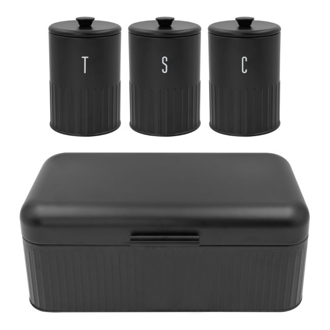 Tea, Coffee, Sugar & Bread Bin Set