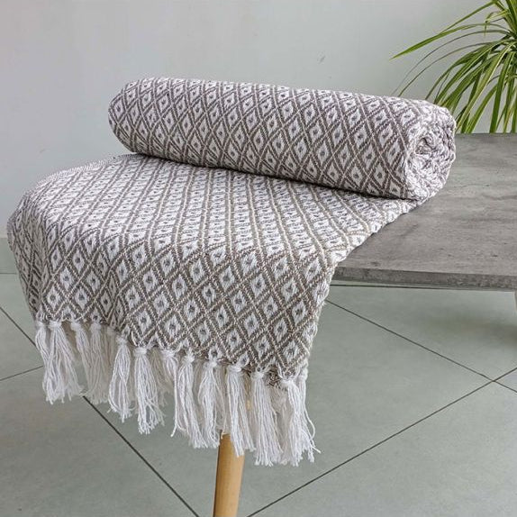 Boho Design Throw Natural
