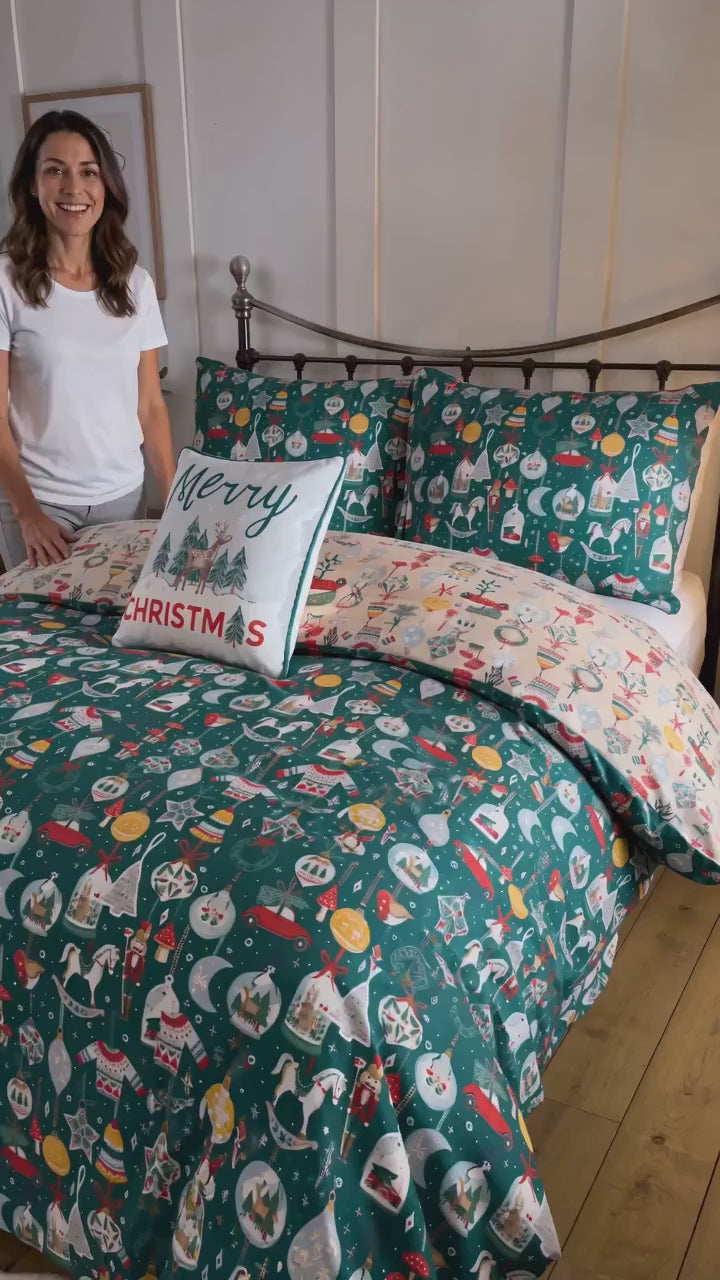 Christmas Ornaments Bedding Set